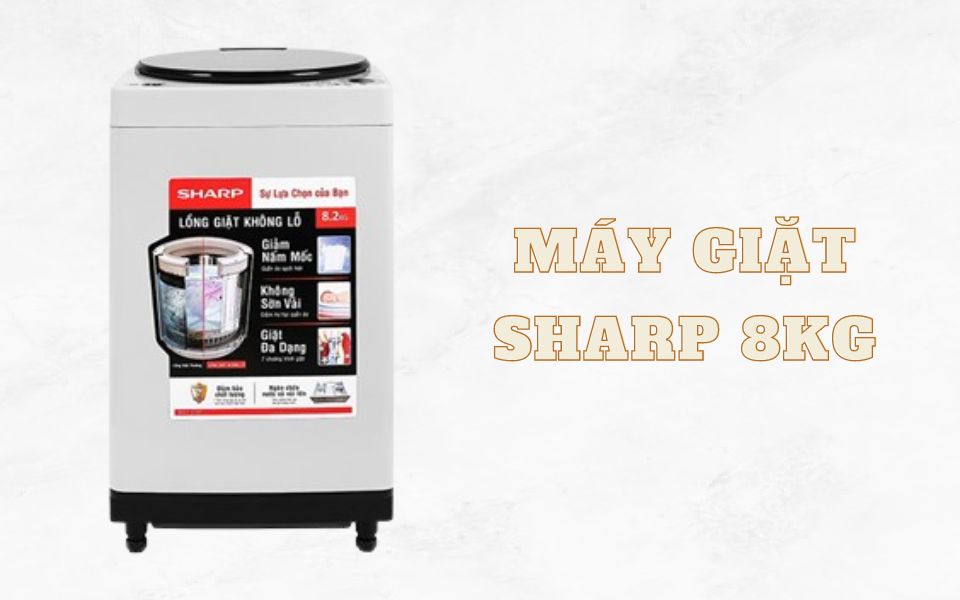 1 Máy giặt Sharp 8kg