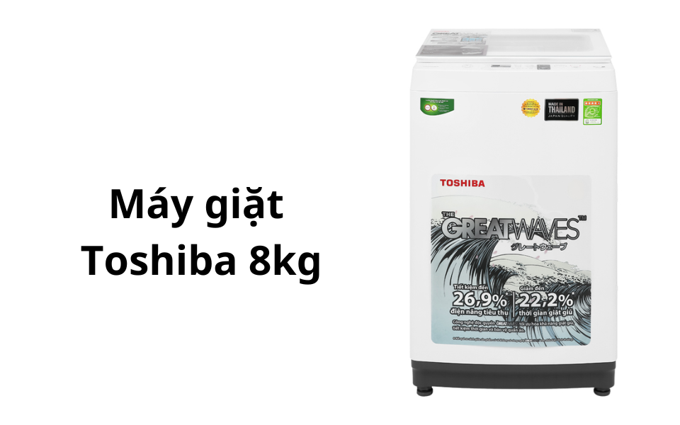 Máy giặt Toshiba 8 kg AW-M905BV(MK) 1 Máy giặt Toshiba 8kg