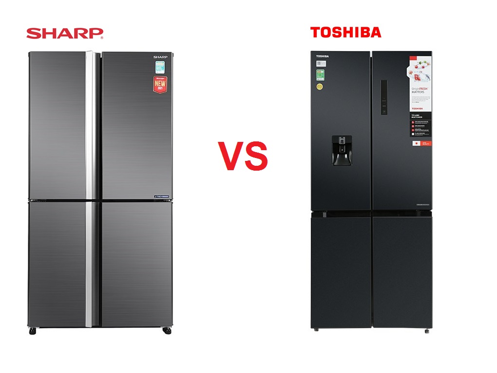 So sánh tủ lạnh Sharp và Toshiba: Nên mua Sharp hay Toshiba?