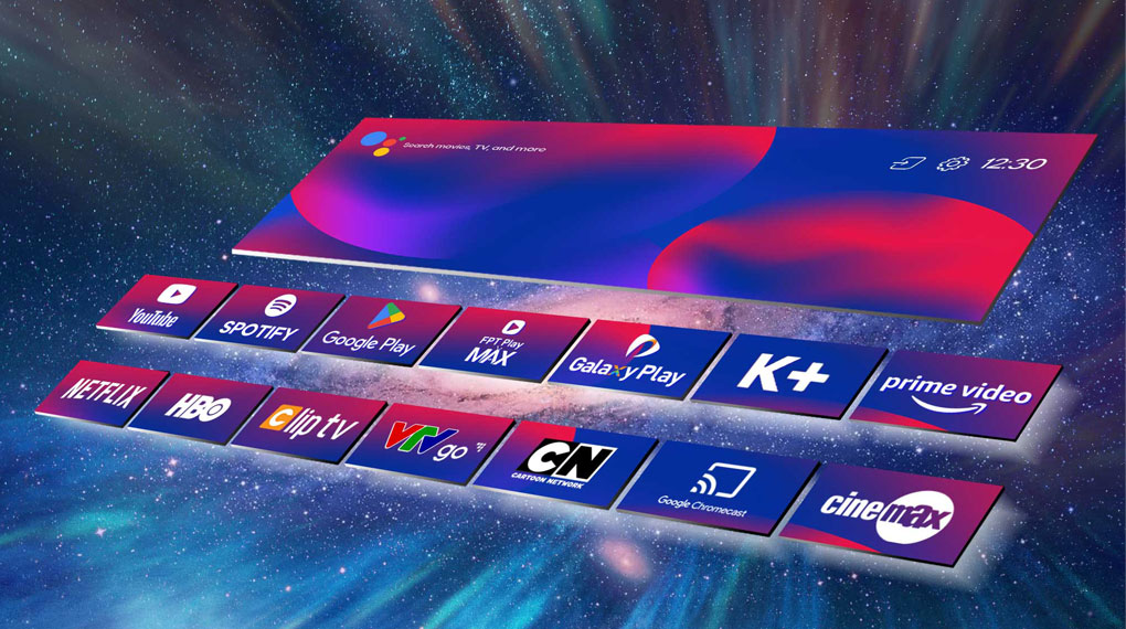 Kho ứng dụng phong phú - Android Tivi Casper 43 inch 43FGA610