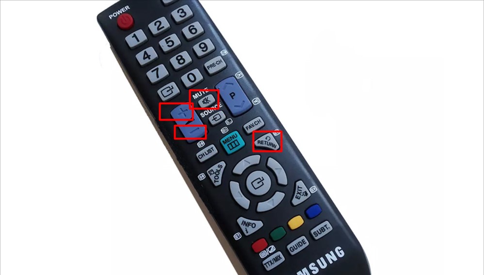 cách cài lại mã pin bằng remote Remote tiêu chuẩn