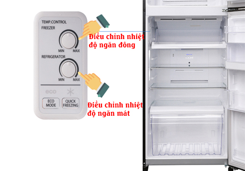 dieu chinh nhiet do tu lanh