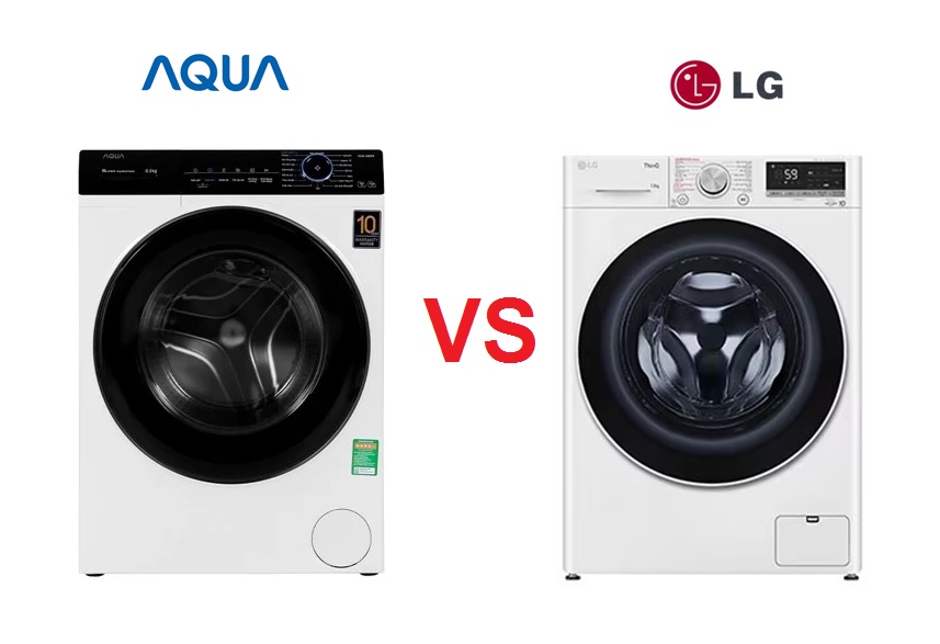 So sánh máy giặt Aqua và LG? Nên mua máy giặt Aqua hay LG ? 