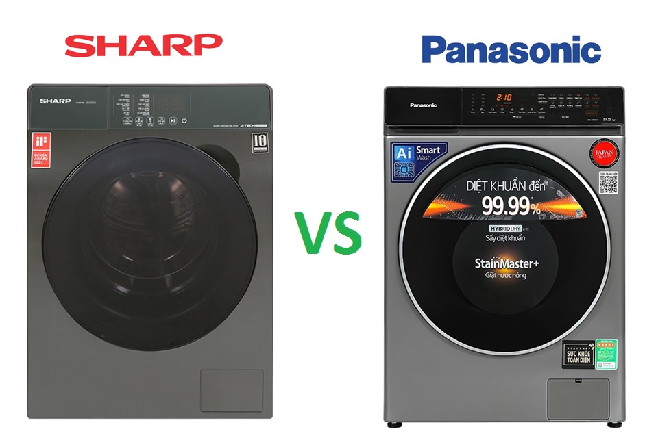 So sánh máy giặt Sharp và Panasonic: Nên mua máy giặt Sharp hay Panasonic