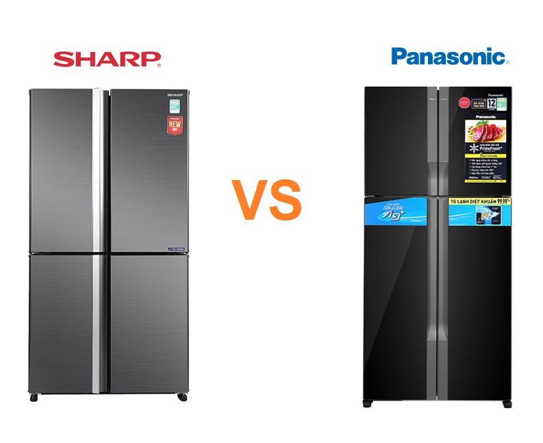 So sánh tủ lạnh Sharp và Panasonic : Nên mua tủ lạnh Sharp hay Panasnic ?