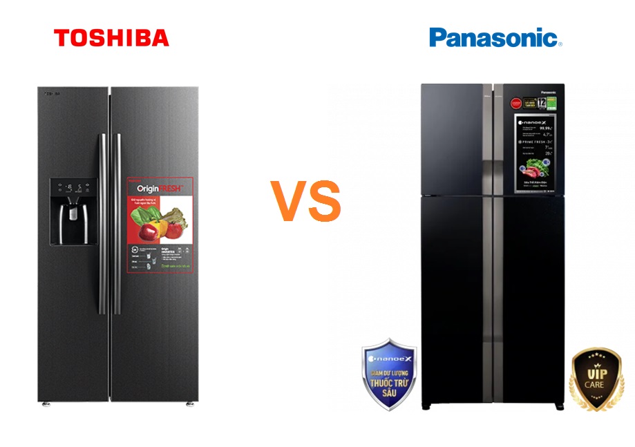 So sánh tủ lạnh Toshiba và Panasonic. Nên mua tủ lạnh Toshiba hay Panasonic ?