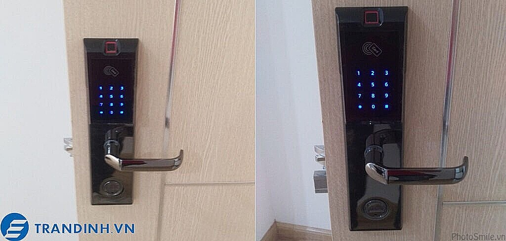 Hình ảnh lắp đặt khoá cửa Adel cho khách hàng