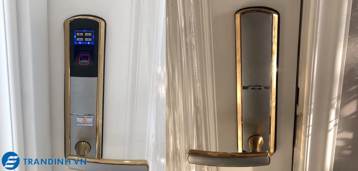 Hình ảnh lắp đặt khoá cửa Adel cho khách hàng