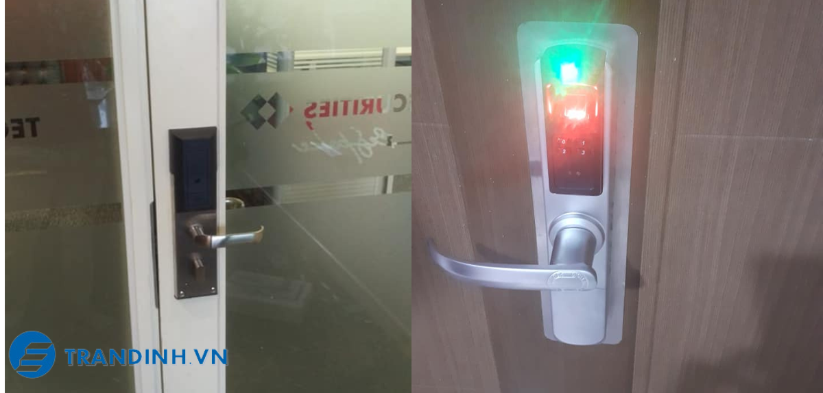 Hình ảnh lắp đặt khoá cửa Adel cho khách hàng