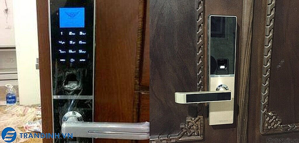 Hình ảnh lắp đặt khoá điện tử Dessmann.