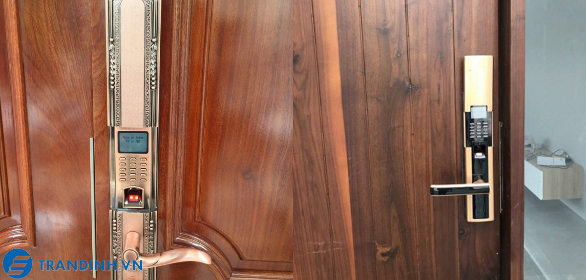 Hình ảnh lắp đặt khoá điện tử Dessmann.