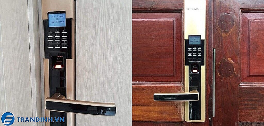Hình ảnh lắp đặt khoá điện tử Dessmann.