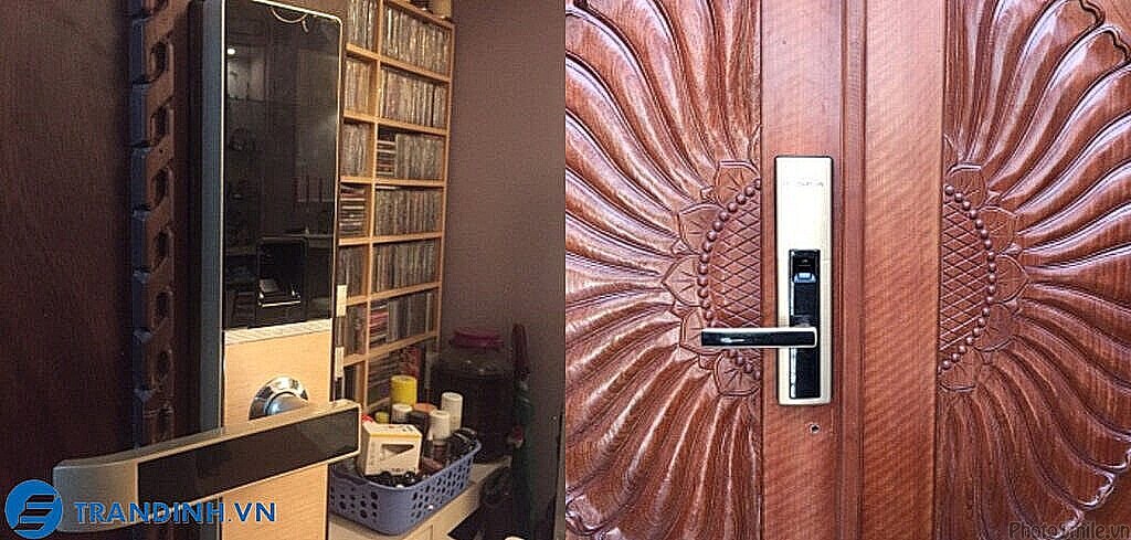 Hình ảnh lắp đặt khoá điện tử Dessmann.