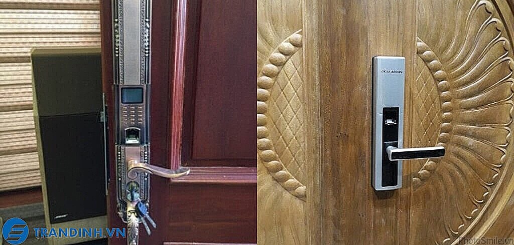 Hình ảnh lắp đặt khoá điện tử Dessmann.
