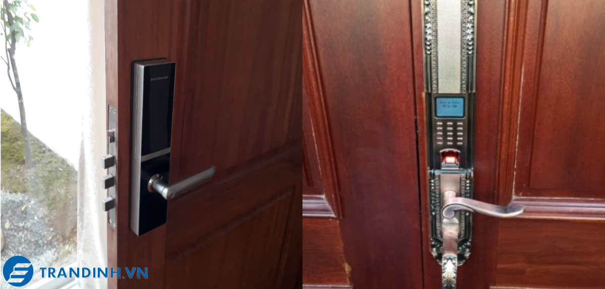Hình ảnh lắp đặt khoá điện tử Dessmann.