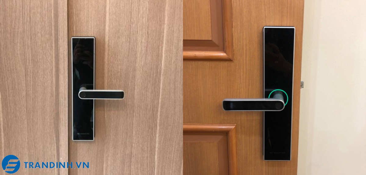 Hình ảnh lắp đặt khoá điện tử Dessmann.