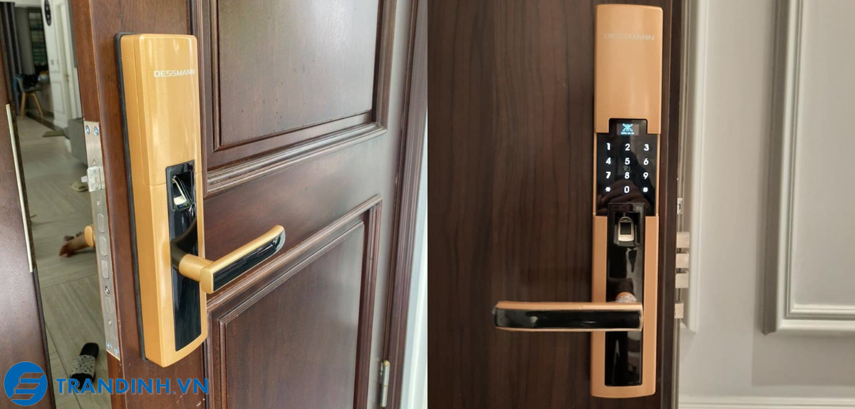 Hình ảnh lắp đặt khoá điện tử Dessmann.