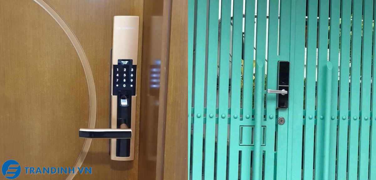 Hình ảnh lắp đặt khoá điện tử Dessmann.