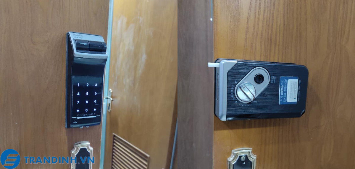 Khoá cửa điện tử - thẻ từ Gateman V300-FH 11 Hình ảnh lắp đặt thực tế của khoá Gateman
