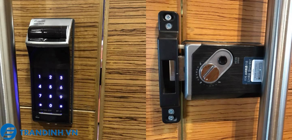Khoá cửa điện tử - thẻ từ Gateman V300-FH 8 Hình ảnh lắp đặt thực tế của khoá Gateman
