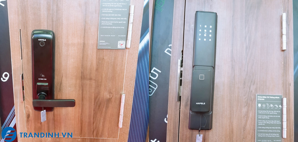 Khoá cửa mã số, thẻ từ Hafele EL8000 5 Hình ảnh lắp đặt khoá điện tử Hafele