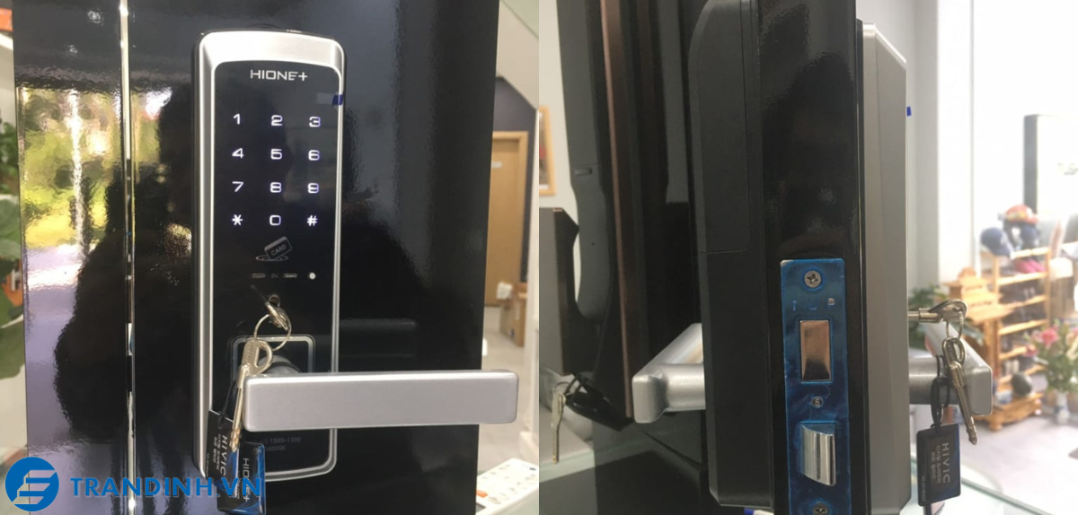 Khóa cửa thẻ từ – mã số Hione H-5100 1 Hình ảnh lắp đặt khóa điện từ Hione cho khách hàng