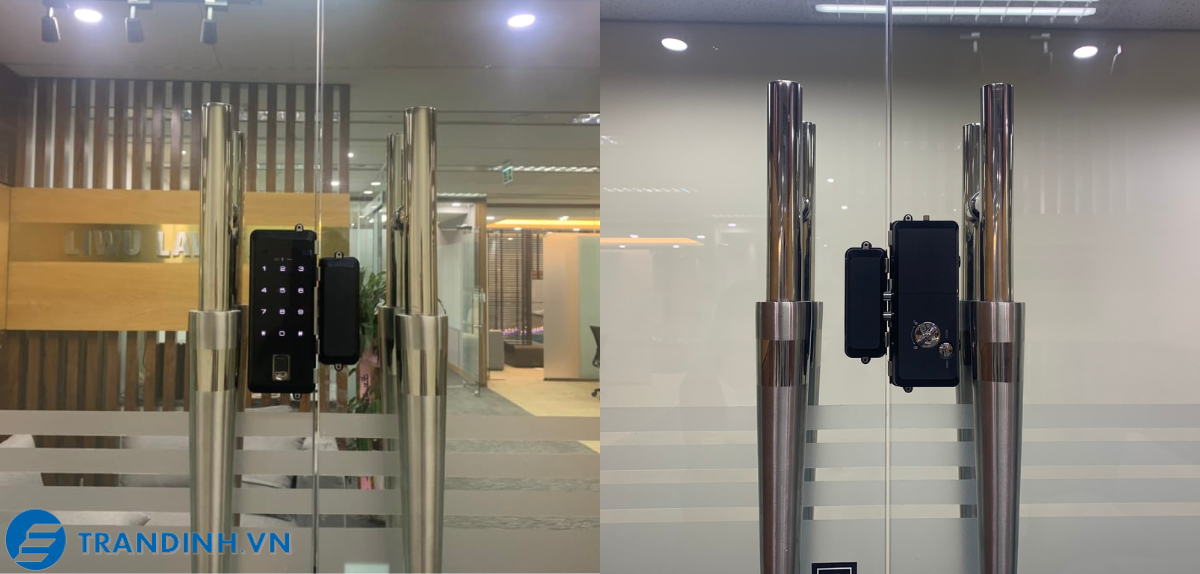 Khóa cửa thẻ từ – mã số Hione H-5100 3 Hình ảnh lắp đặt khóa điện từ Hione cho khách hàng