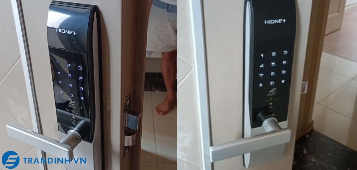 Khóa cửa thẻ từ – mã số Hione H-5100 9 Hình ảnh lắp đặt khóa điện từ Hione cho khách hàng