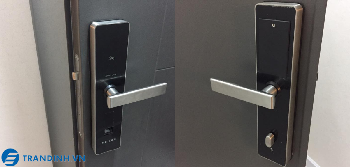 Khoá vân tay MILLER F3500-WP 1 Hình ảnh lắp đặt khóa điện tử Miller cho khách hàng