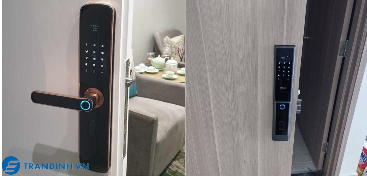 Khoá cửa vân tay SSlock T202 15 Hình ảnh lắp đặt khóa điện tử SSLock cho khách