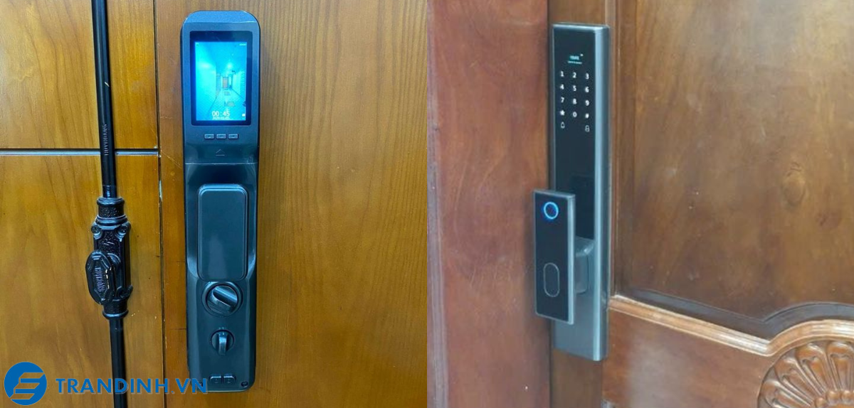 Khoá cửa vân tay SSlock T202 10 Hình ảnh lắp đặt khóa điện tử SSLock cho khách
