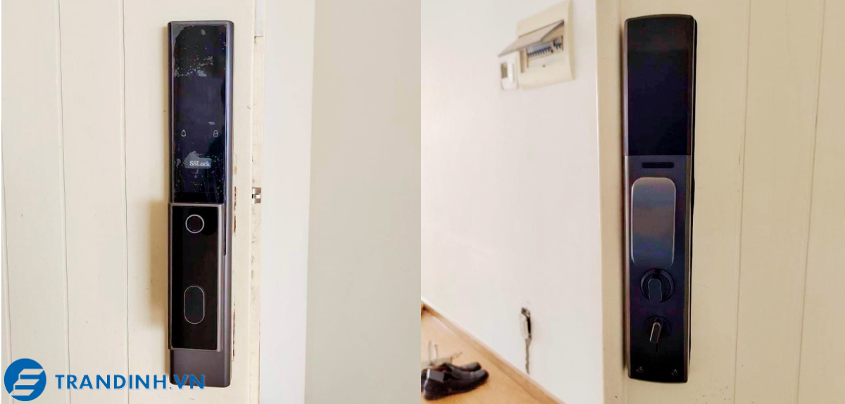 Khoá cửa vân tay SSlock T202 7 Hình ảnh lắp đặt khóa điện tử SSLock cho khách hàng