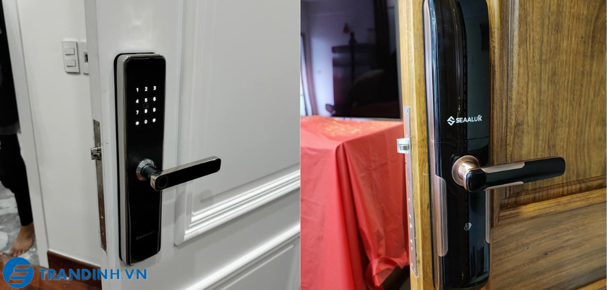 Khóa vân tay Seaaluk A2 15 Hình ảnh lắp đặt khóa điện tử Seaaluk cho khách hàng