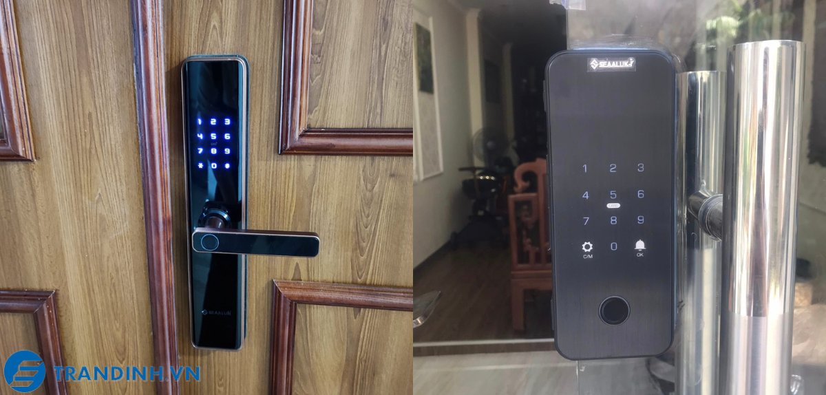 Khóa vân tay Seaaluk A2 17 Hình ảnh lắp đặt khóa điện tử Seaaluk cho khách hàng