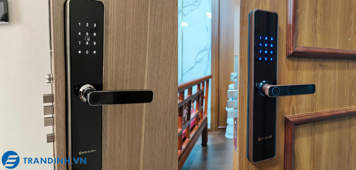 Khóa vân tay Seaaluk A2 18 Hình ảnh lắp đặt khóa điện tử Seaaluk cho khách hàng