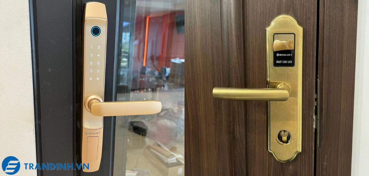 Khóa vân tay Seaaluk A2 19 Hình ảnh lắp đặt khóa điện tử Seaaluk cho khách hàng