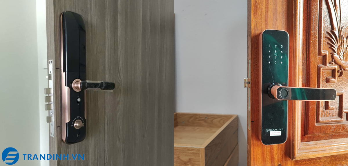 Khóa vân tay Seaaluk A2 20 Hình ảnh lắp đặt khóa điện tử Seaaluk cho khách hàng