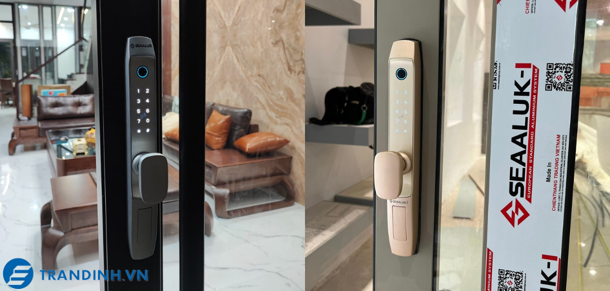 Khóa vân tay Seaaluk A2 22 Hình ảnh lắp đặt khóa điện tử Seaaluk cho khách hàng