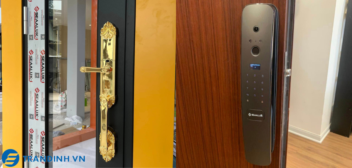 Khóa vân tay Seaaluk A2 23 Hình ảnh lắp đặt khóa điện tử Seaaluk cho khách hàng
