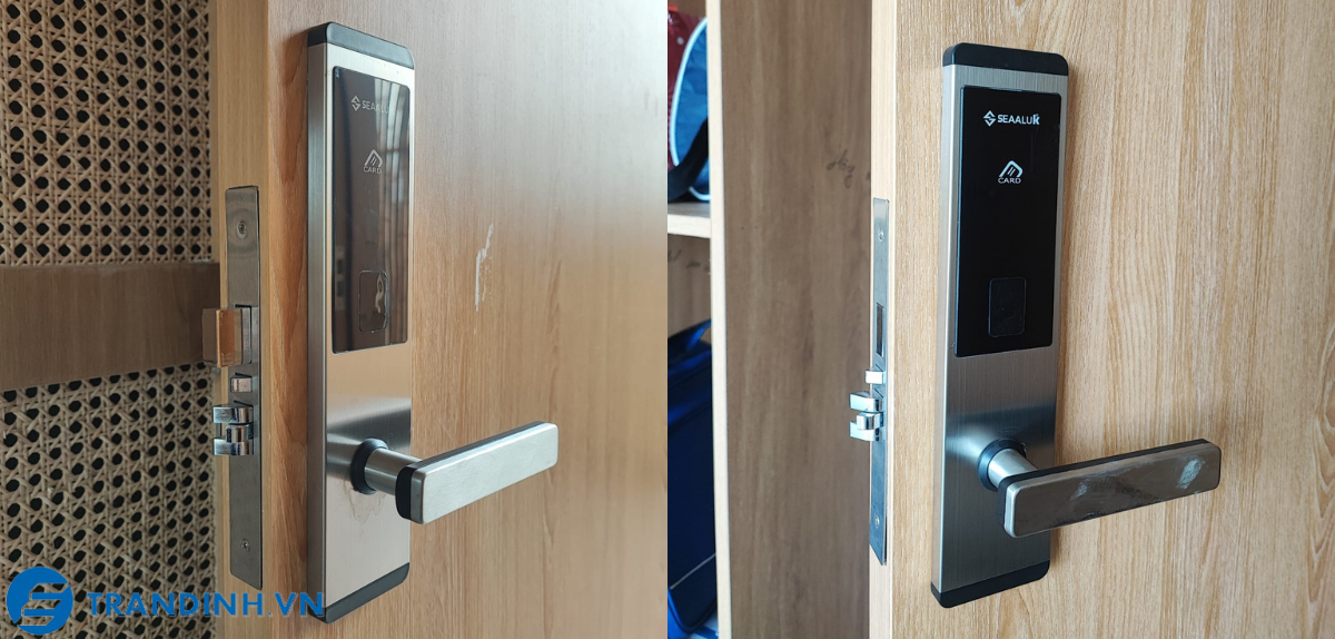 Khóa vân tay Seaaluk A2 9 Hình ảnh lắp đặt khóa điện tử Seaaluk cho khách hàng