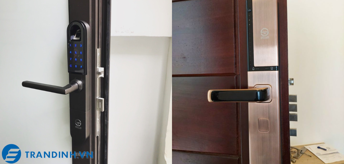 Cảm Biến Vân Tay là gì ? Có mấy loại ? Nguyên lý hoạt động 3 Hình ảnh lắp đặt khóa vân tay Sello cho khách hàng