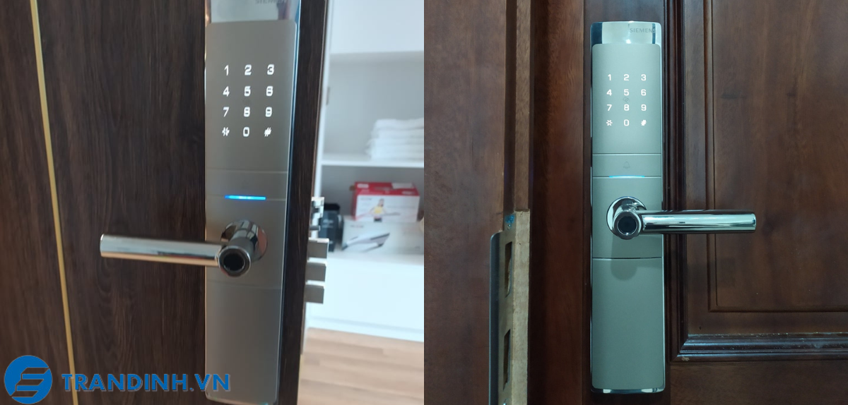 Khóa cửa vân tay SIEMENS C320 3 Hình ảnh lắp đặt khóa điện tử Siemens