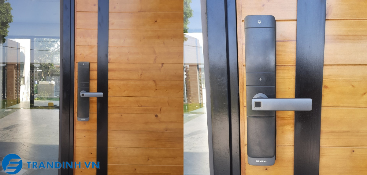 Khóa cửa vân tay SIEMENS C320 13 Hình ảnh lắp đặt khóa điện tử Siemens