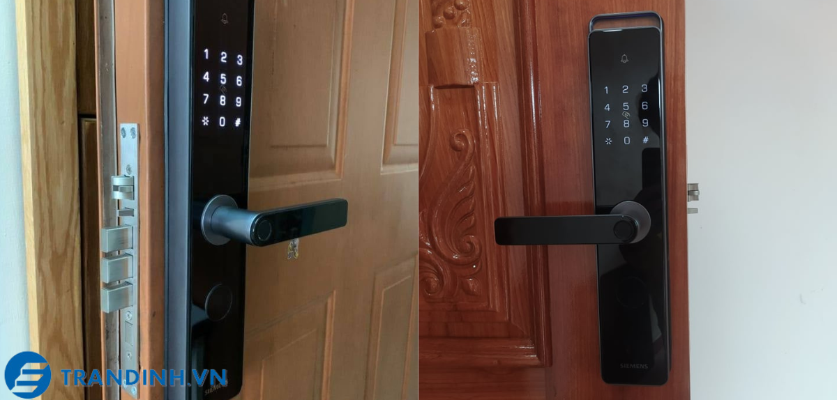 Khóa cửa vân tay SIEMENS C320 15 Hình ảnh lắp đặt khóa điện tử Siemens