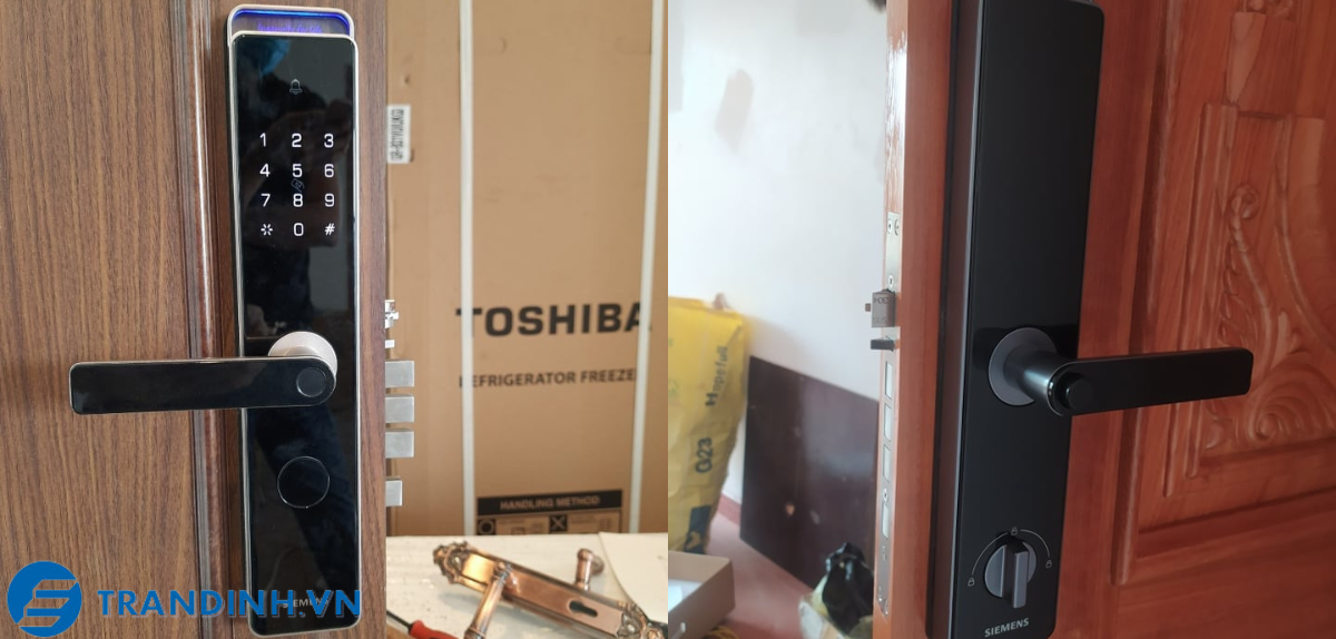 Khóa cửa vân tay SIEMENS C320 16 Hình ảnh lắp đặt khóa điện tử Siemens