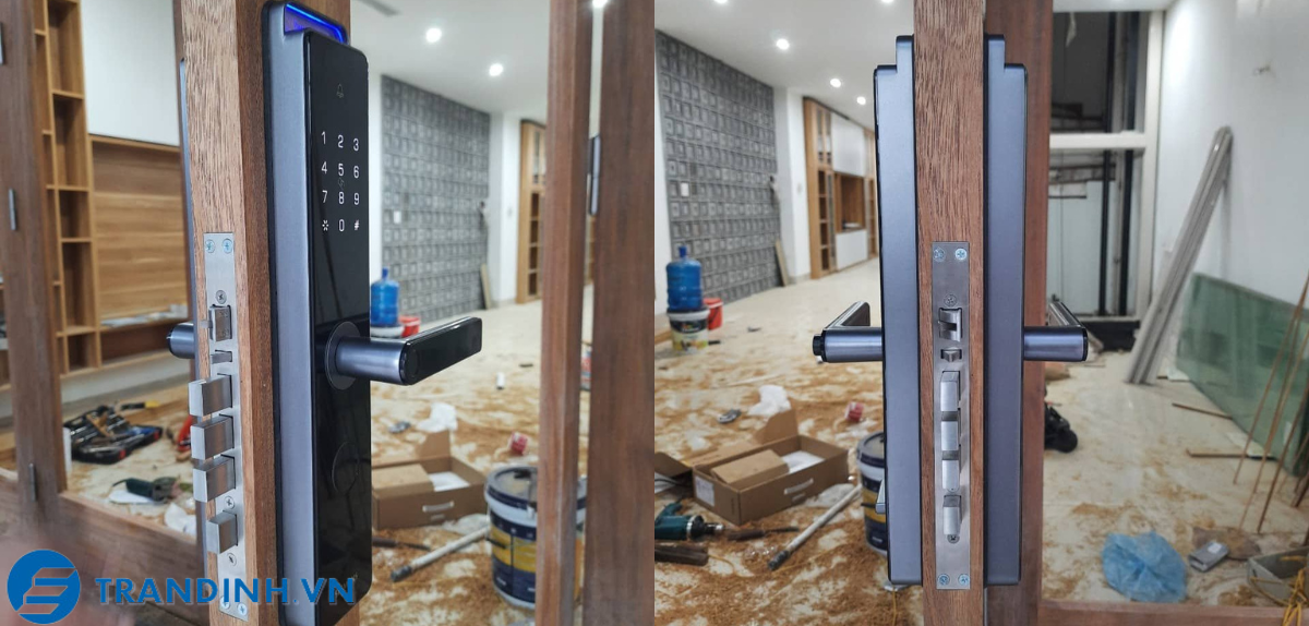 Khóa cửa vân tay SIEMENS C320 18 Hình ảnh lắp đặt khóa điện tử Siemens