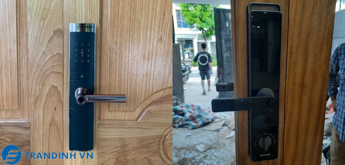 Khóa cửa vân tay SIEMENS C320 19 Hình ảnh lắp đặt khóa điện tử Siemens