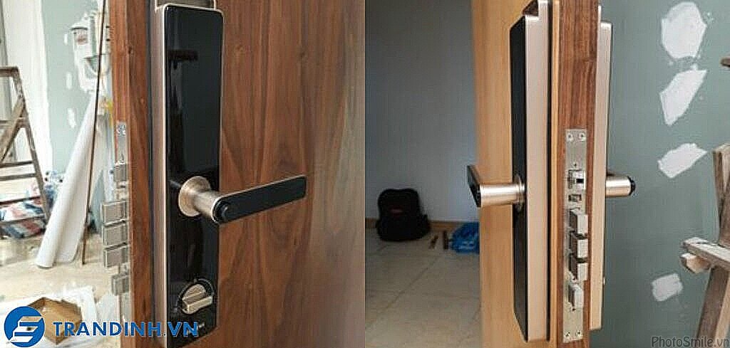 Khóa cửa vân tay SIEMENS C320 20 Hình ảnh lắp đặt khóa điện tử Siemens