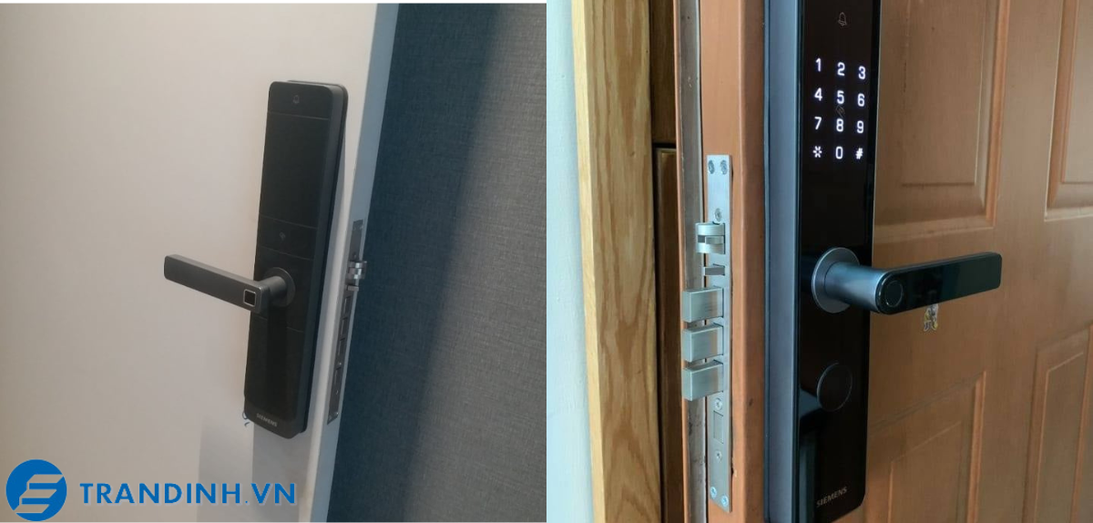 Khóa cửa vân tay SIEMENS C320 5 Hình ảnh lắp đặt khóa điện tử Siemens