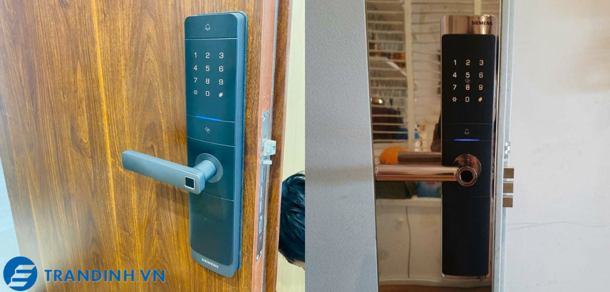 Khóa cửa vân tay SIEMENS C320 11 Hình ảnh lắp đặt khóa điện tử Siemens